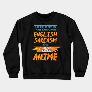 Funny Anime Shirt Japanese Manga Kawaii Gift Crewneck Sweatshirt